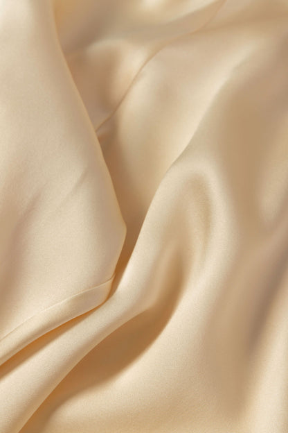 Minimalist Capsule Wardrobe Silk Cream Blouse Close Up Details