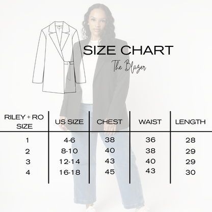 Minimalist Capsule Wardrobe Black Blazer Size Chart