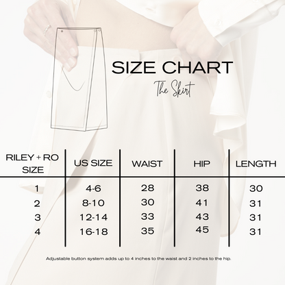Minimalist Capsule Wardrobe for Work Cream Skirt Size Chart