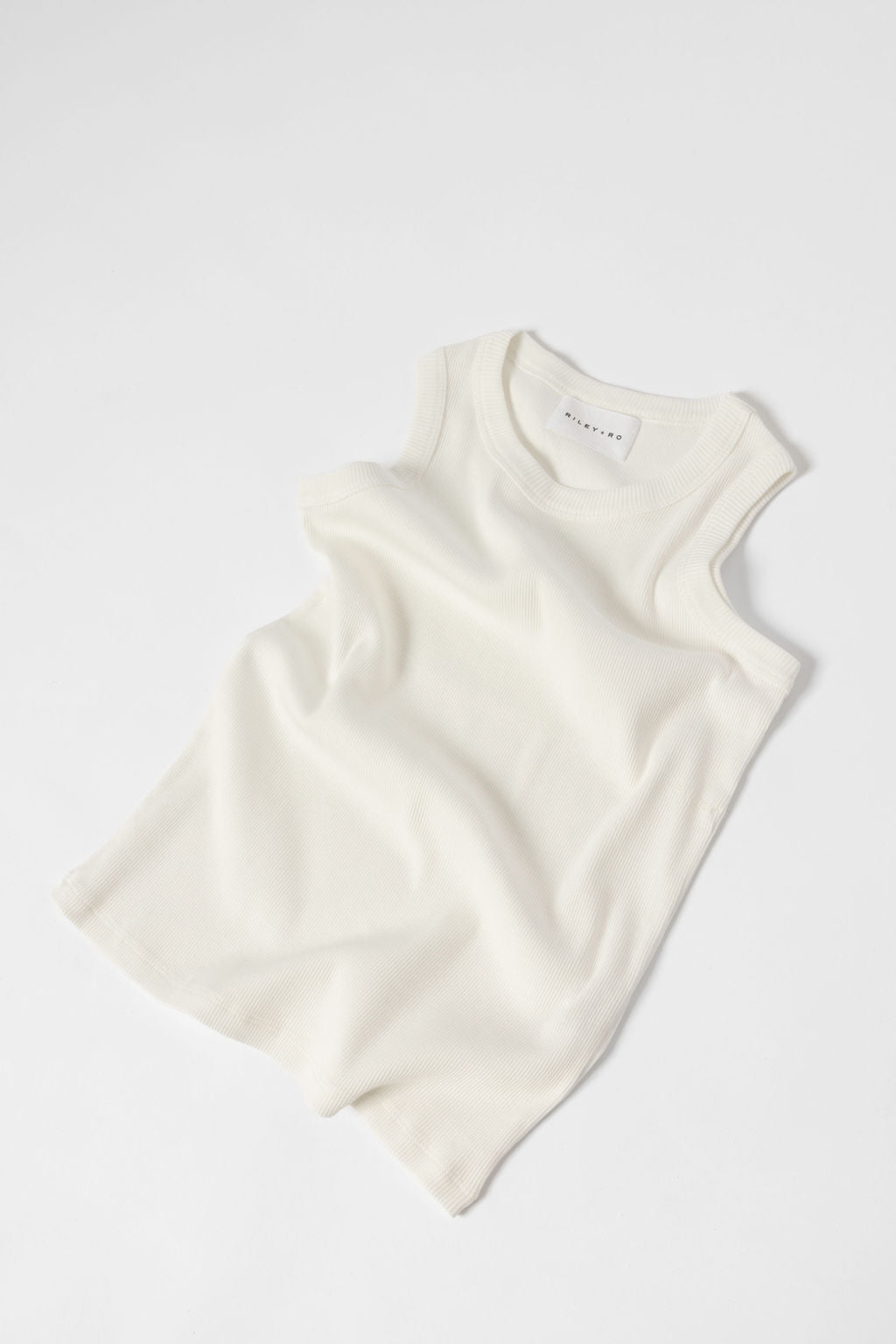 Minimalist Capsule Wardrobe 100% Organic Cotton Basic White Tank 